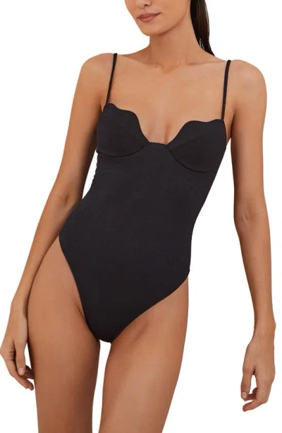 Vix Swimwear Firenze Lou Underwire One-piece Swimsuit In Black