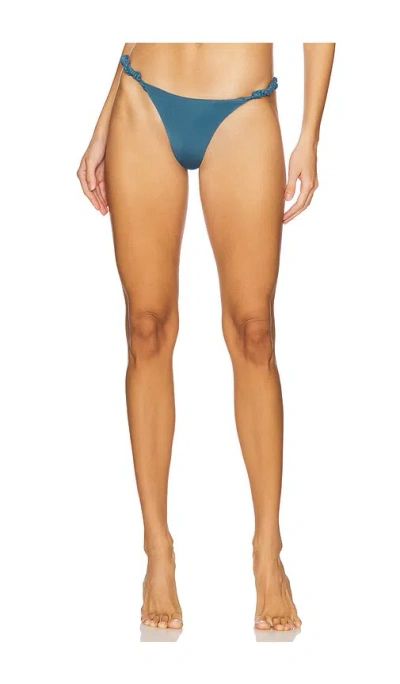 Vix Swimwear Holly Detail Cheeky Bikini Bottom In Bayside
