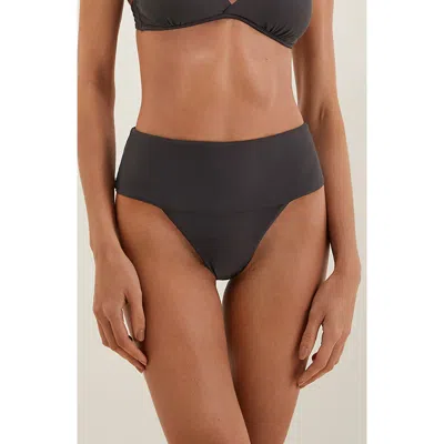 Vix Swimwear Jessica High Waist Bikini Bottoms In Grey