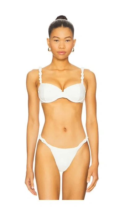 Vix Swimwear Leanne Nissi Bikini Top In White