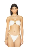 Vix Swimwear Liza Bandeau Bikini Top In White