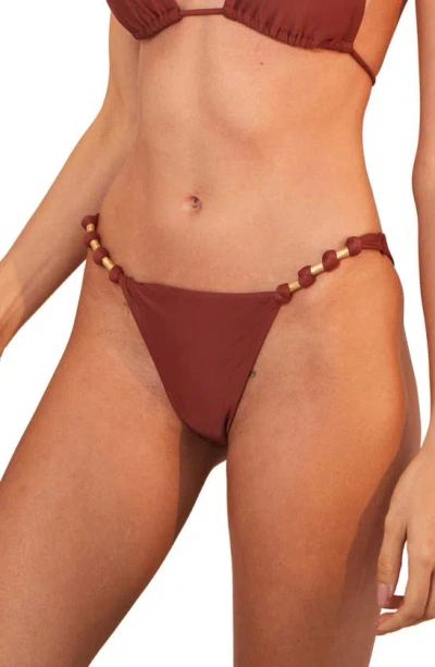 Vix Swimwear Paula Bikini Bottoms In Brown