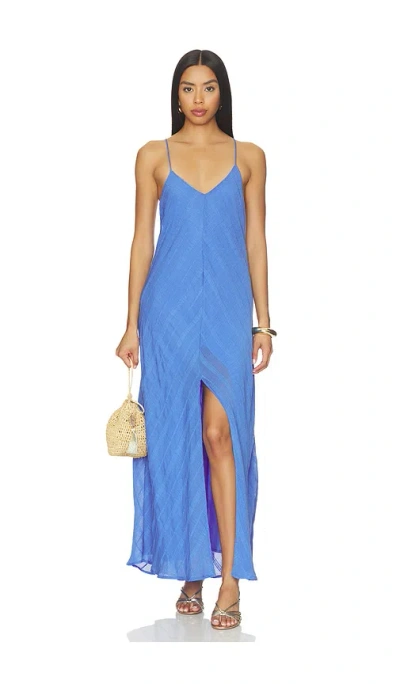 Vix Swimwear Rebecca Long Dress In Blue