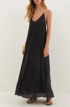 Vix Swimwear Rebecca Swim Cover-up Maxi Dress In Black