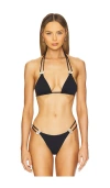 Vix Swimwear Sami Triangle Bikini Top In Black