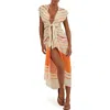 Vix Swimwear Sandstone Sasha Maxi Cover-up Dress In Multi