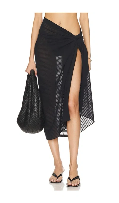 Vix Swimwear Sarong In Firenze Black