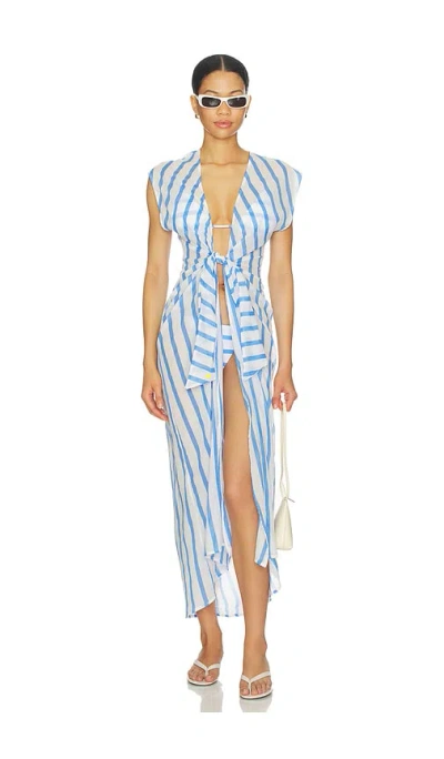 Vix Swimwear Sasha Long Cover Up In Multi