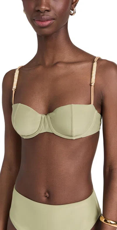 Vix Swimwear Solid Brooke Mel Top Olive