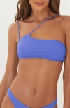 Vix Swimwear Solid Nara Strappy Bikini Top In Blue