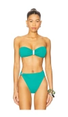 Vix Swimwear Sunny Bandeau Bikini Top In Blue