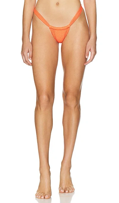 Vix Swimwear Tanga Bikini Bottom In Orange
