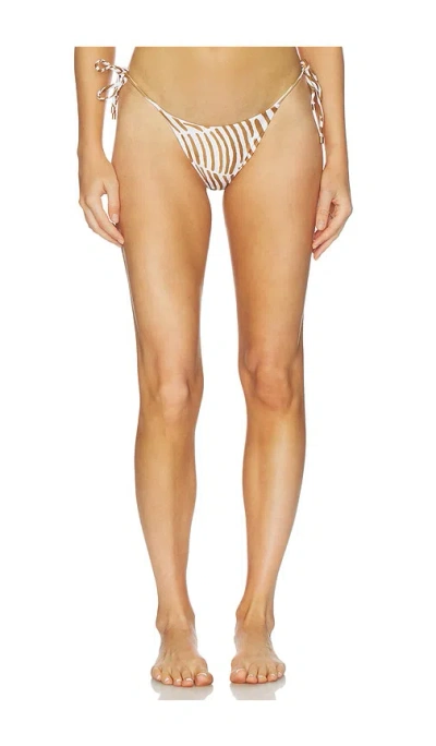 Vix Swimwear Tie Side Bottom Brazilian In Brown