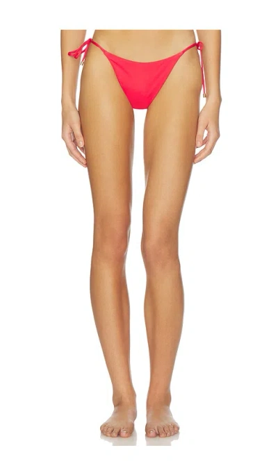 Vix Swimwear Tie Side Bottom Brazilian In Red