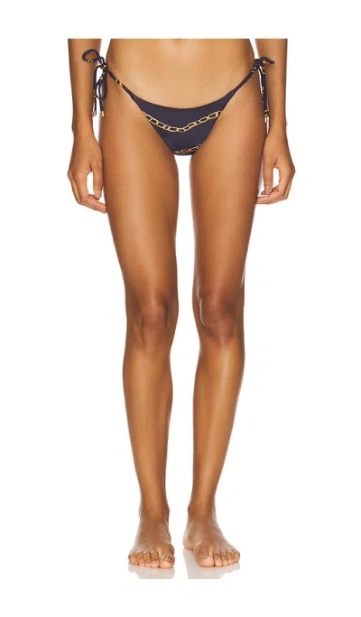 Vix Swimwear Tie Side Brazilian Bikini Bottom In Blue