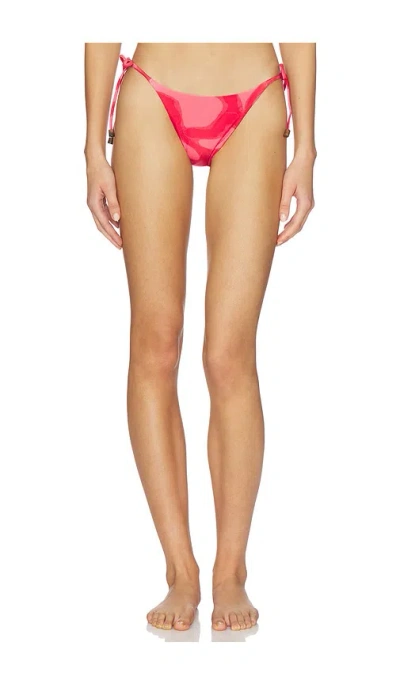 Vix Swimwear Tie Side Brazilian Bikini Bottom In Red