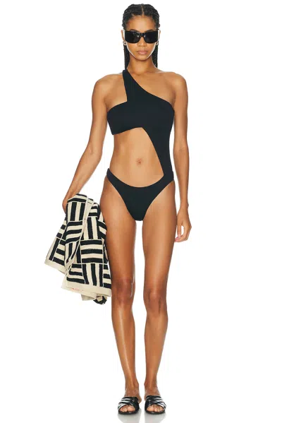 Vix Swimwear X Rosie Huntington-whiteley Louane Cheeky One Piece Swimsuit In Black
