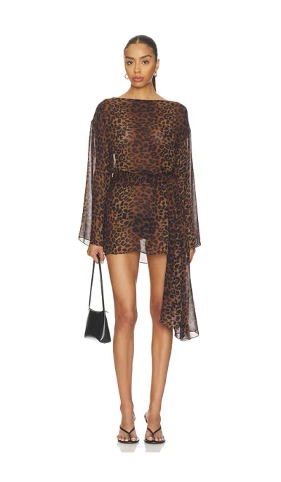 Vix Swimwear X Rosie Huntington-whiteley Tammy Short Dress In Multi