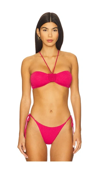 Vix Swimwear Yara Bandeau Bikini Top In Pink