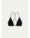 Vix Tammy T-back Triangle Bikini Top In Black