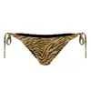 Vix Tiger Long Tie Side Br Bottom Black In Brown
