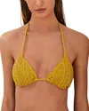 Vix Triangle Bikini Top In Yellow