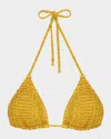Vix Triangle Bikini Top In Yellow