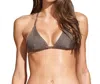 Vix Triangle Halter String Bikini Top In Tricot In Multi