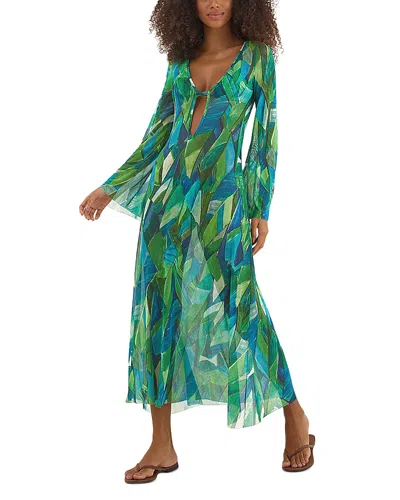 Vix Tropics Lidi Swim Cover-up Dress In Multi