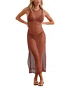 Shop Vix Twist Long Cover-up In Red