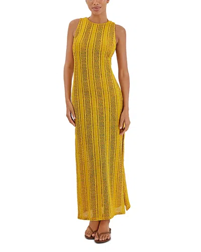 Vix Twist Long Swim Cover-up In Yellow