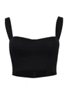 Vix Valleta Cropped Top Black In Black