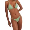 Vix Women's Beads Parallel Triangle Bikini Top In Pastel Mint In Multi