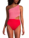 VIX WOMEN'S FIRENZE COLORBLOCK ONE PIECE SWIMSUIT