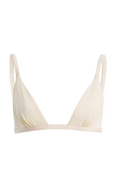 Vix X Rhw Jo T-back Triangle Bikini Top In White