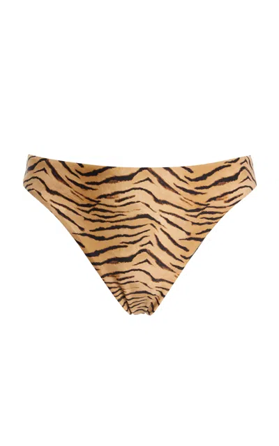 Vix X Rhw Lindsay Brazilian Bikini Bottom In Animal Print