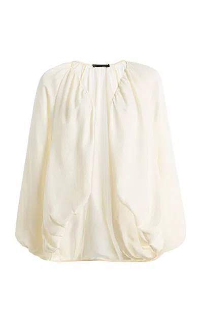 Vix X Rhw Rosie Crepe Cocoon Top In Neutral