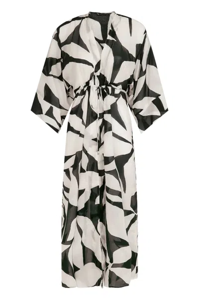 Vix Yumi Long Kimono Cover Up