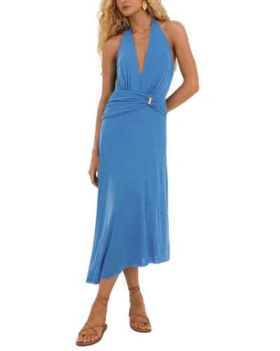 Vix Zita Midi Dress In Blue
