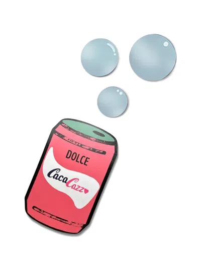 Vj’s Mind Dolce Caca Cazz Soda-can Wall Mirror In Red