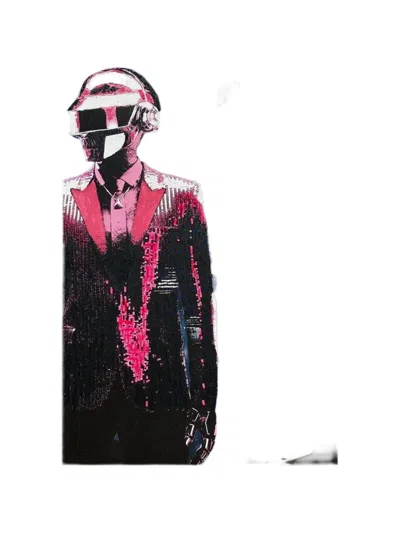 Vj’s Mind Extra Small Music Painting In Black