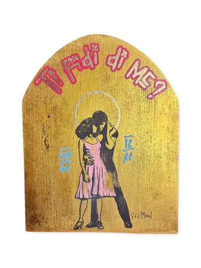 Vj’s Mind Icone Dirty Showbiz Wall Painting In Yellow