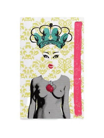 Vj’s Mind Portrait Painting In White