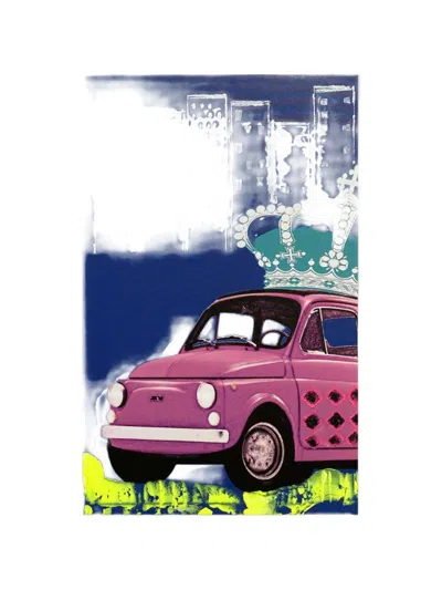 Vj’s Mind Street Multicoloured Car-print Painting