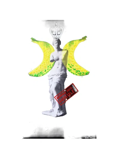 Vj’s Mind Venus Banana-print Painting In White