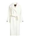Vlab Woman Coat Ivory Size 8 Wool, Polyester
