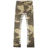 Vlone Beige Green Desert Camo Dice 5 Pocket Jeans In Green