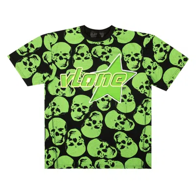 Pre-owned Vlone Crypt Short-sleeve T-shirt 'black/green'