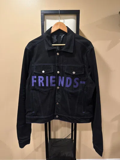 Pre-owned Vlone Friends Black / Purple Denim Jacket