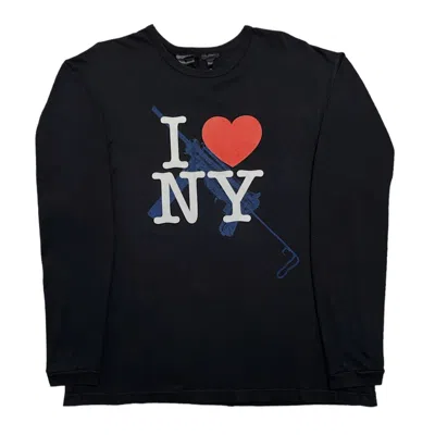 Pre-owned Vlone I Love Ny Long Sleeve Tee Shirt Black